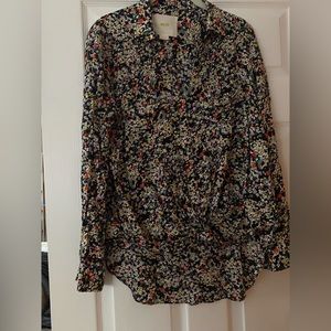 Maeve Anthropologie flower pattern shirt button down.